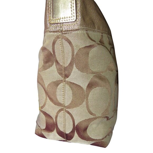 Coach 2008 Limited Edition Chrysanthemum Appliques Cursive Creed Tote & wristlet - Picture 5 of 14